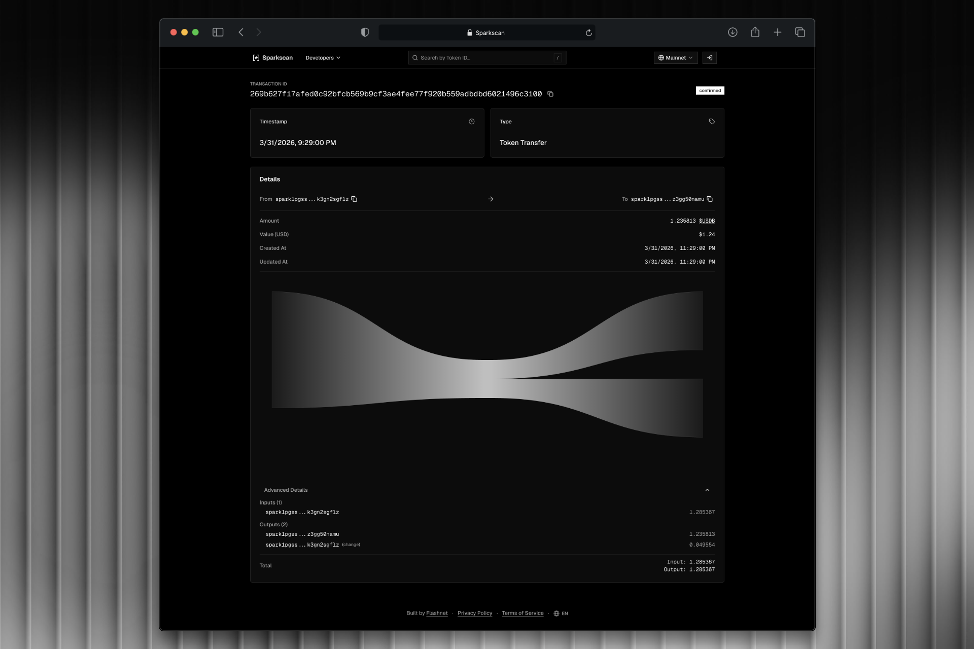 Sparkscan block details